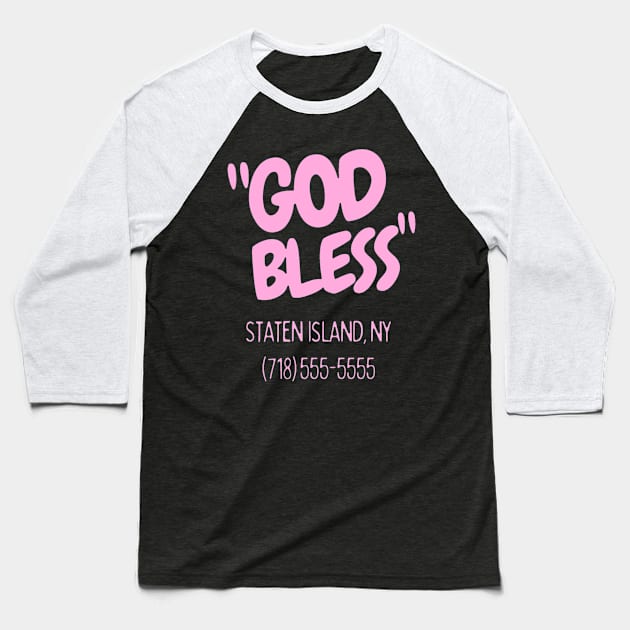 God bless staten island - Funny Baseball T-Shirt by LukjanovArt